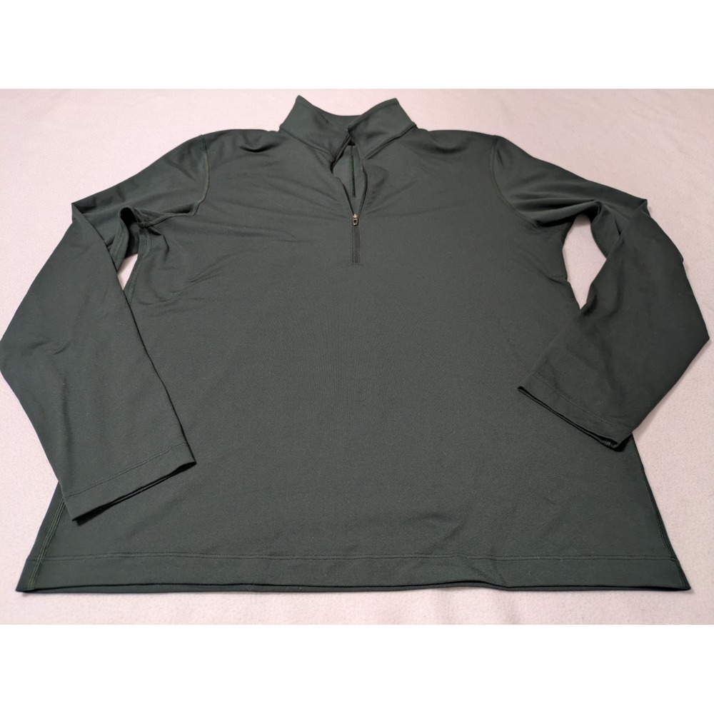 Lululemon Men's Soft Jersey Half Zip Green Large